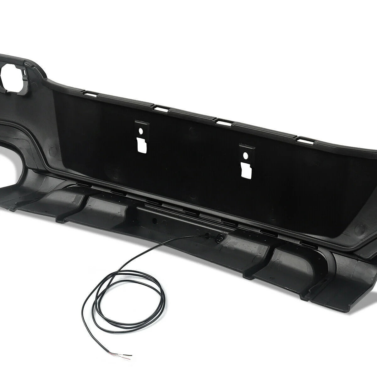 M-Performance Style Rear Diffuser with LED (Gloss Black) for 11-14 BMW 1 Series F20 (M-Sport) Pre-LCI