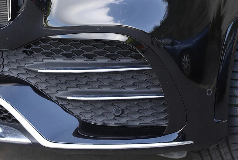 Euro Design Front Canards (Gloss Black) for 19-23 Mercedes-Benz GLE-Class (GLE43/AMG-Line) W167/V167