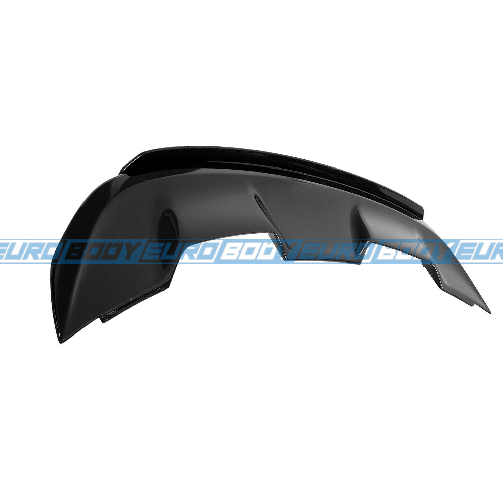 GT500 Style Wing Spoiler (Dual Extension) (Gloss Black) for 15-23 Ford Mustang FM/FN