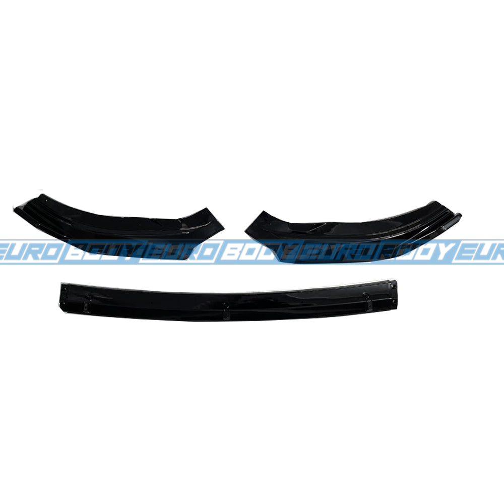 Euro Design Front Lip (Gloss Black) for 18-22 Volkswagen Polo AW