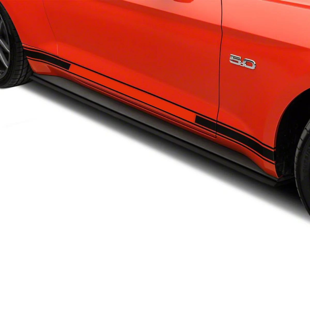 Rock Style Side Skirts for 15-23 Ford Mustang FM/FN