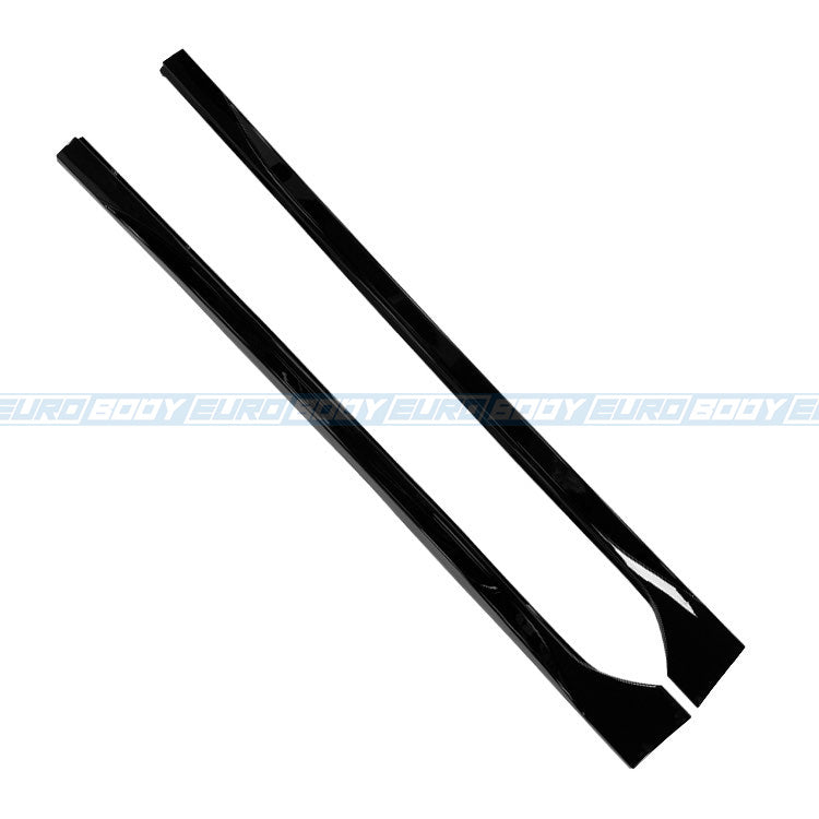 R Style Side Skirts (Gloss Black) for 21+ Volkswagen Golf TSI/R MK8