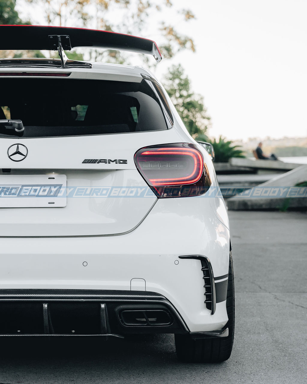 Euro Design Rear Canards (Carbon Fibre) for 13-18 Mercedes-Benz A-Class (AMG/AMG-Line) W176