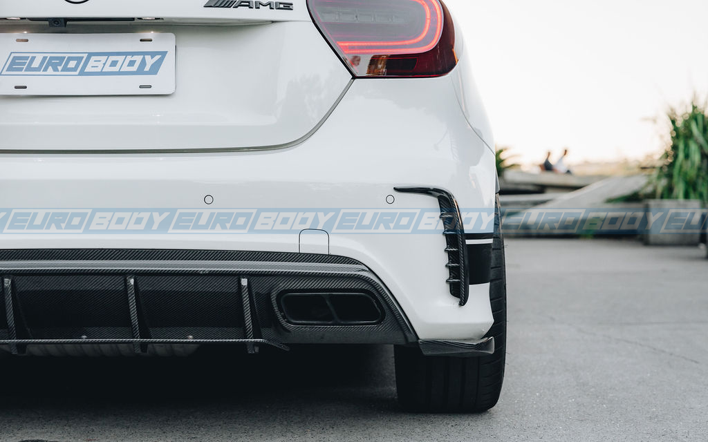 Euro Design Rear Canards (Carbon Fibre) for 13-18 Mercedes-Benz A-Class (AMG/AMG-Line) W176