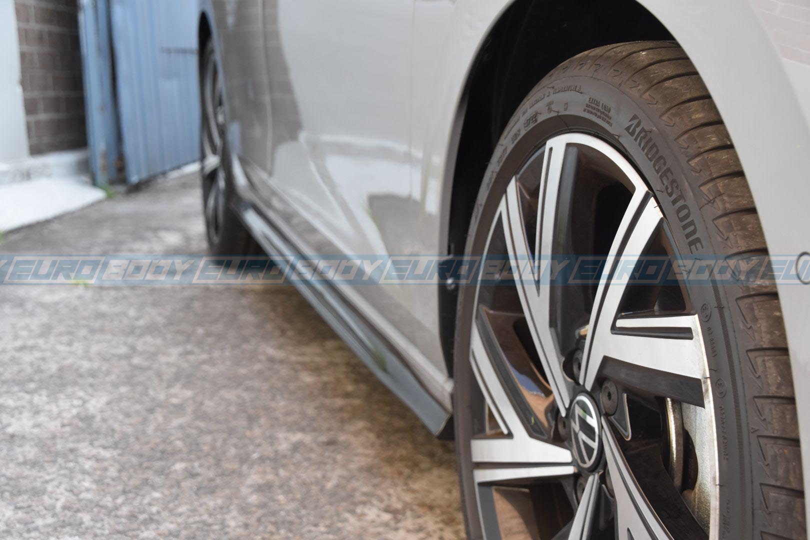 GTI Style Side Skirts (Attachment) (Gloss Black) for 21+ Volkswagen Golf TSI/GTI MK8