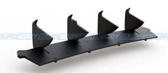 Max Style Rear Diffuser (Gloss Black) for 21+ Volkswagen Golf GTI MK8