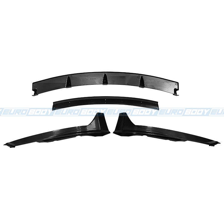 Euro Design 3 Piece Front Lip (Gloss Black) for 21+ Tesla Model Y