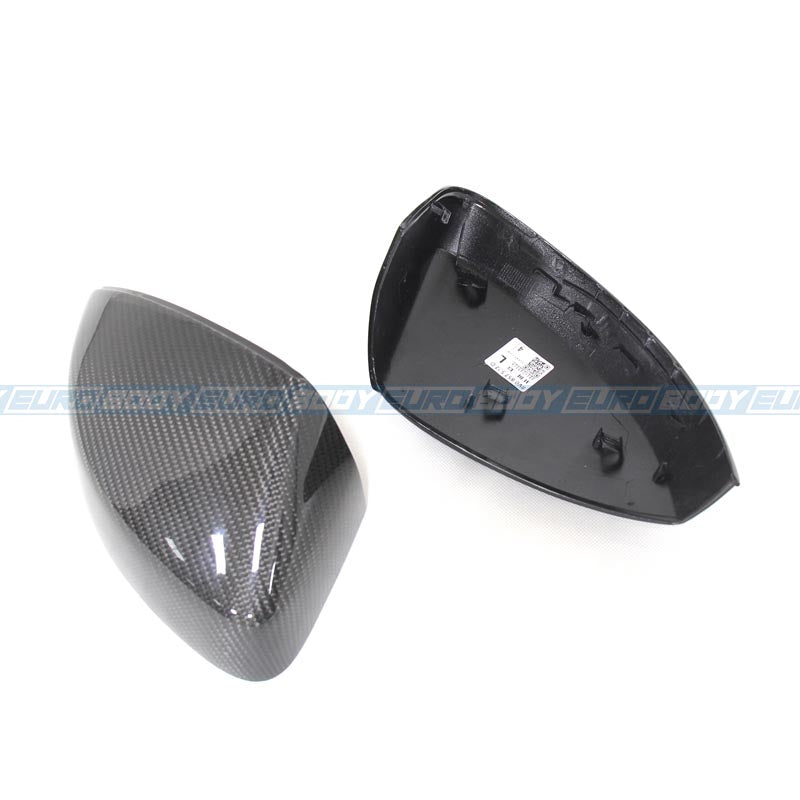 OEM+ Style Mirror Caps (Carbon Fibre) (Replacement) for 13-20 Audi A3/S3/RS3 (Sedan/Hatch) 8V