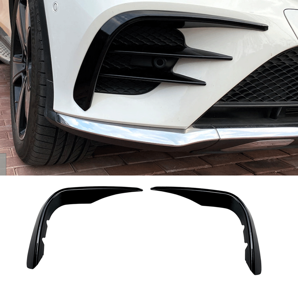 Euro Design Front Canards (Gloss Black) for 15-19 Mercedes-Benz GLC-Class (GLC43/AMG-Line) X253/C253