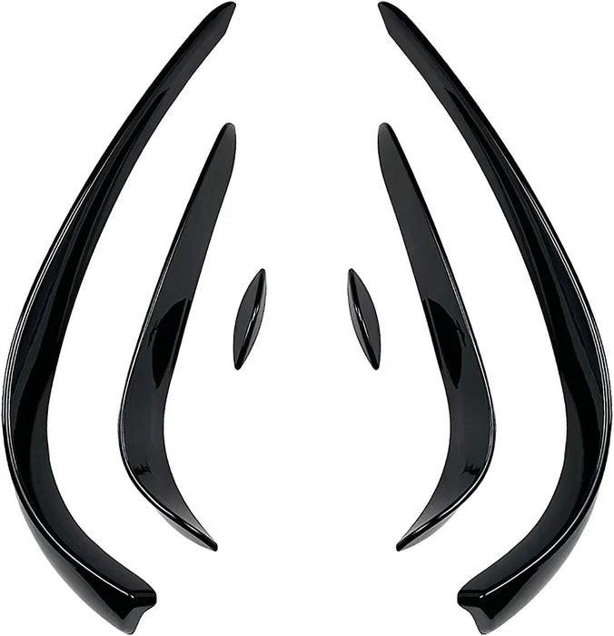 Euro Design Front Canards (Gloss Black) for 15-18 Mercedes-Benz C-Class (C43/AMG-Line) W205/C205