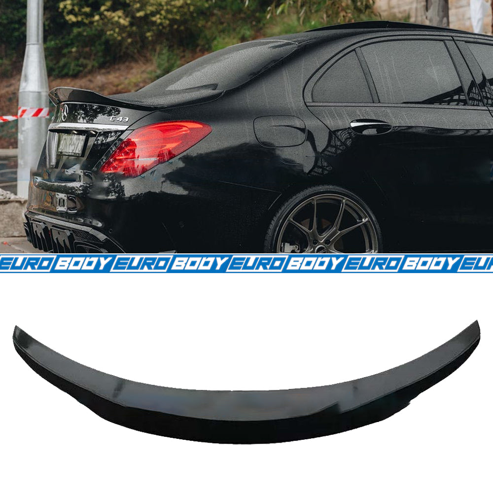 PSM Style Lip Spoiler (Gloss Black) for 15-21 Mercedes-Benz C-Class (Sedan) W205