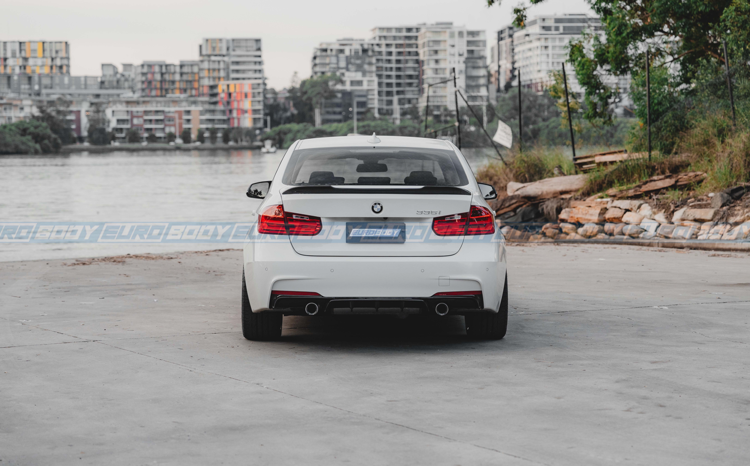 M-Performance Style Rear Diffuser for 12-18 BMW 3 Series F30 (M-Sport)