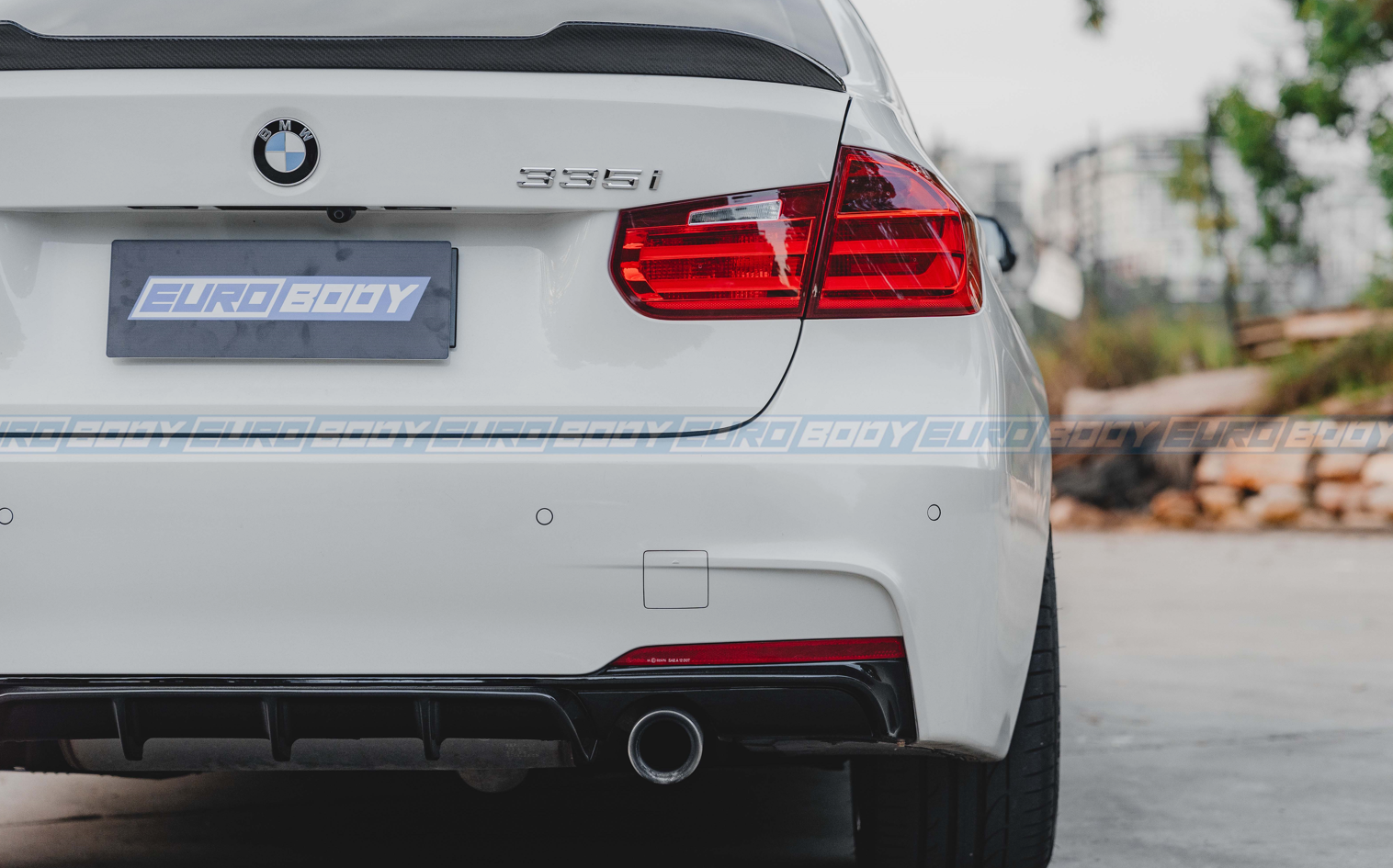 M-Performance Style Rear Diffuser for 12-18 BMW 3 Series F30 (M-Sport)