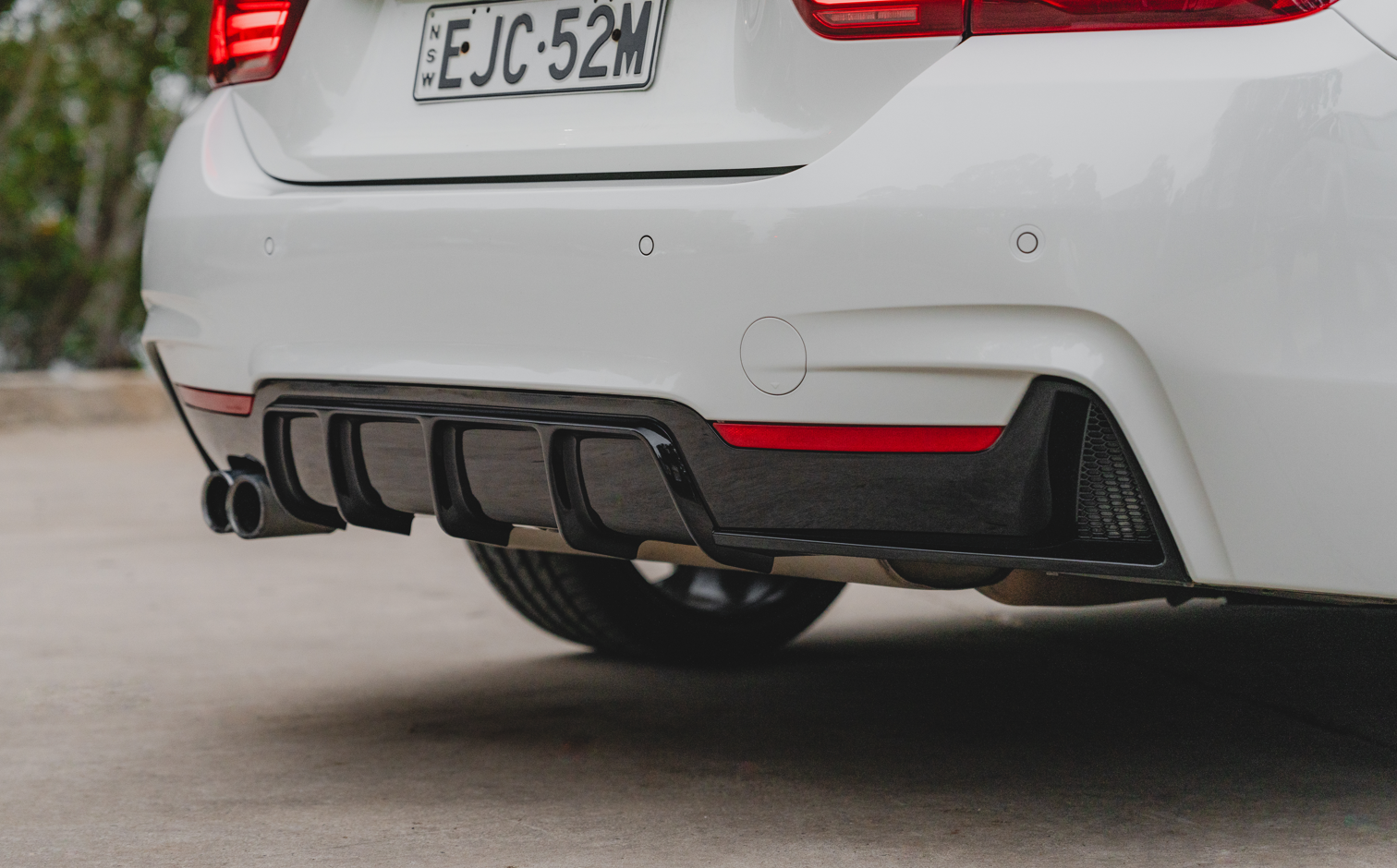 M-Performance Style Rear Diffuser (Gloss Black) for 12-18 BMW 4 Series F32 (M-Sport)