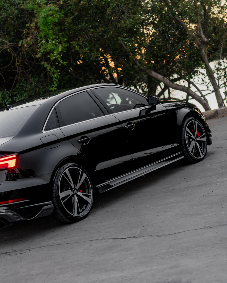 Revozport Style Side Skirts (Carbon Fibre) for 17-20 Audi A3/S3/RS3 (Sedan) 8V