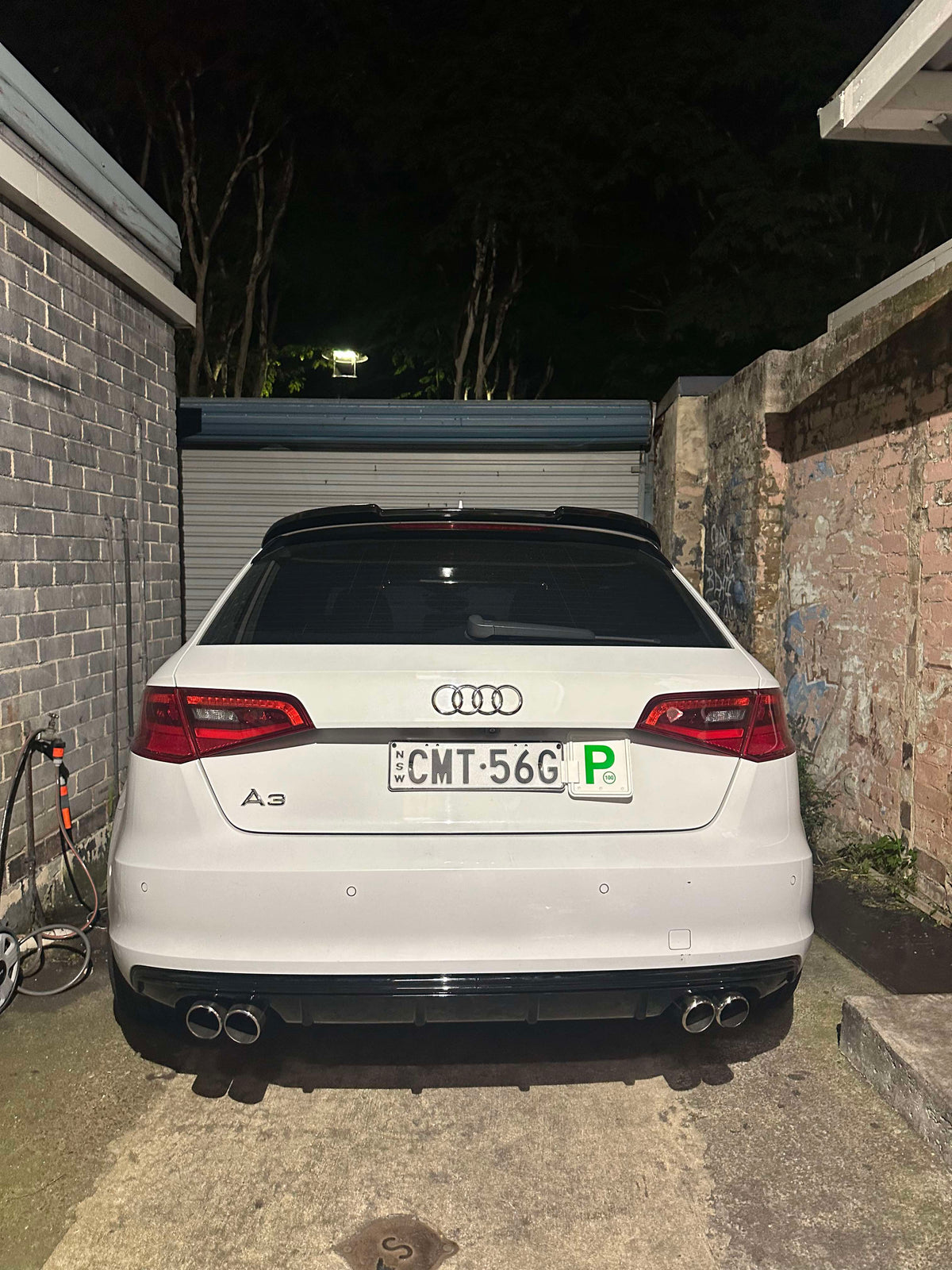 Euro Design Wing Spoiler (Gloss Black) for 13-20 Audi A3 (Base Model) (Hatch) 8V