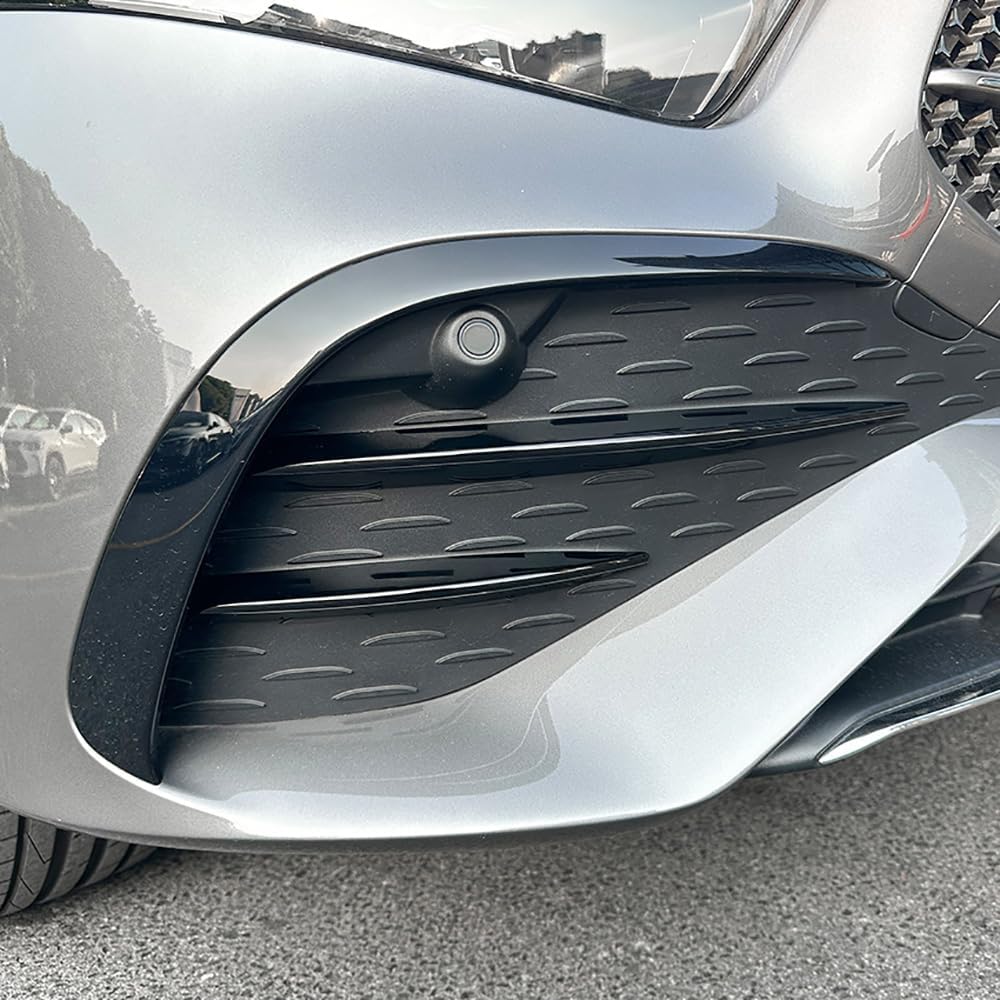 Euro Design Front Fins (Gloss Black) for 23+ Mercedes-Benz A-Class (A35/AMG-Line) W177/V177