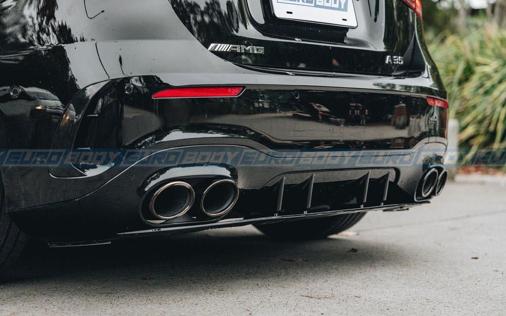 A35/A45S (AMG) Style Rear Diffuser (Gloss Black) for 19+ Mercedes-Benz A-Class (AMG/AMG-Line) W177/V177