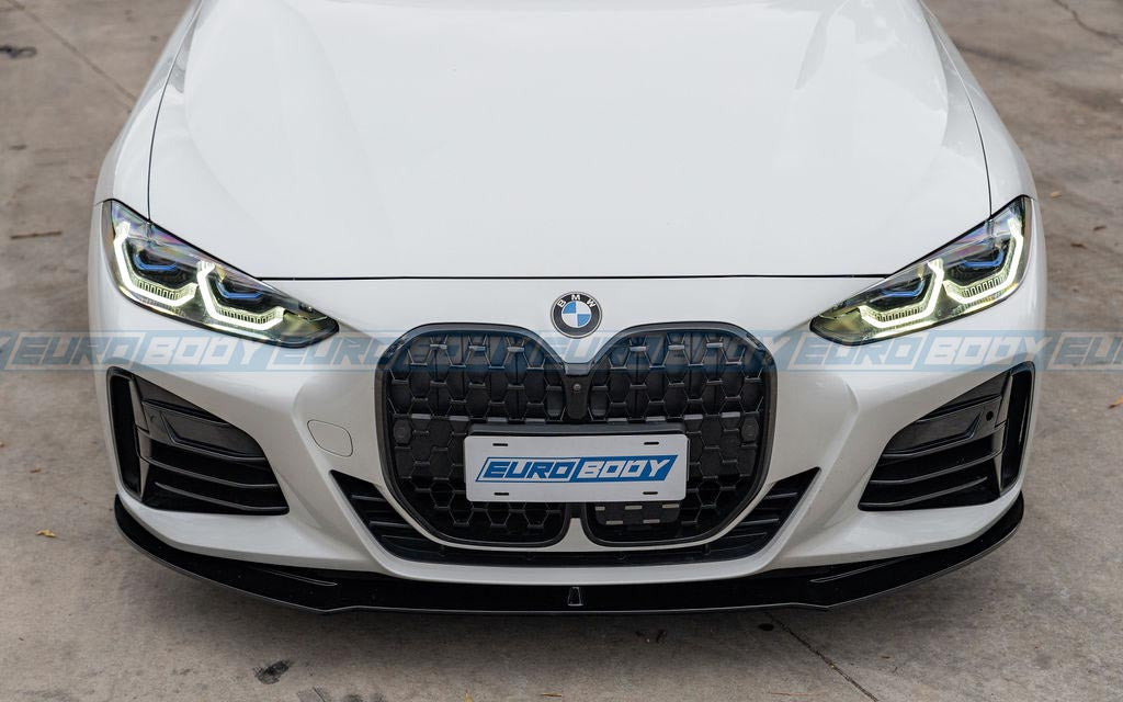 AC Style Front Lip (Gloss Black) for 20+ BMW 4 Series G22 (M-Sport)