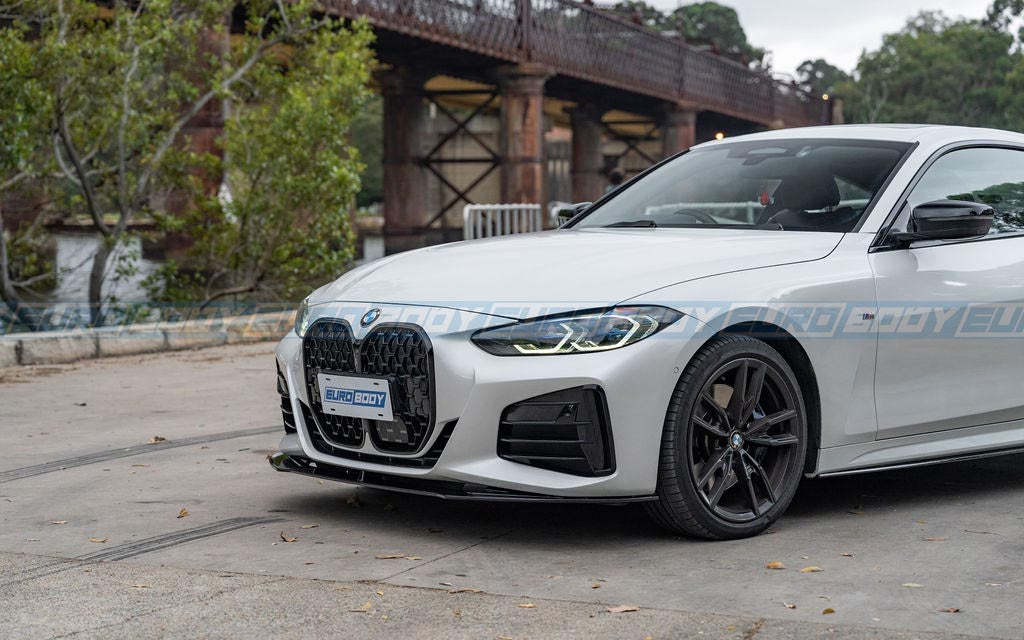 AC Style Front Lip (Gloss Black) for 20+ BMW 4 Series G22 (M-Sport)