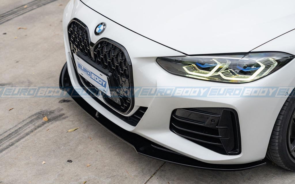 AC Style Front Lip (Gloss Black) for 20+ BMW 4 Series G22 (M-Sport)