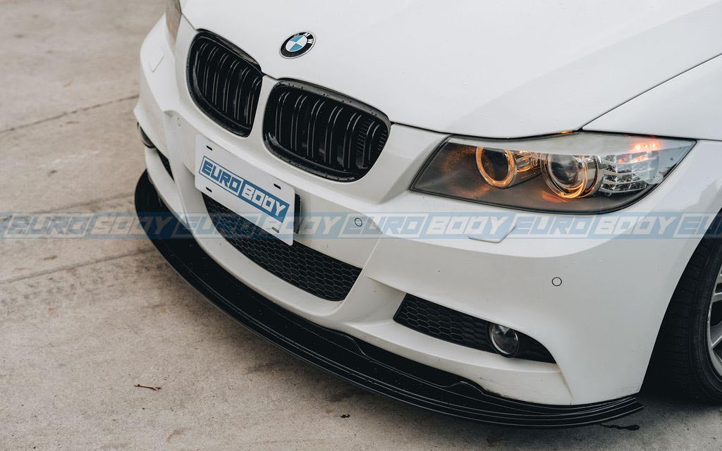 Euro Design Front Lip (Gloss Black) for 05-11 BMW 3 Series E90/E92/E93 (M-Sport)