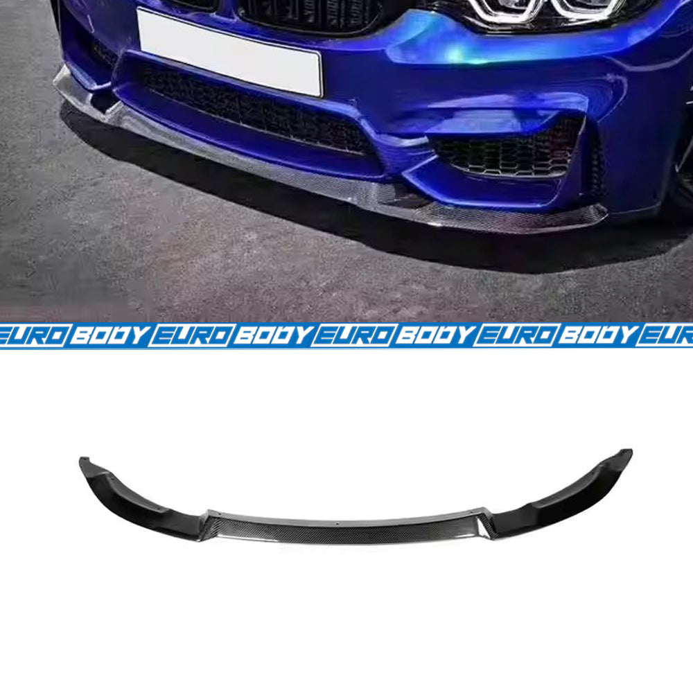 Euro Design Front Lip (Carbon Fibre) for 14-19 BMW M3/M4 F80/F82