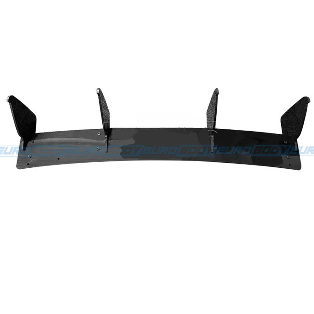 Euro Design Rear Diffuser (Gloss Black) for 13-16 Volkswagen Golf TSI MK7