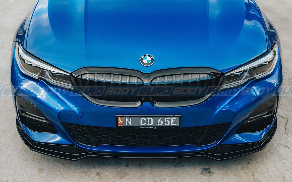 M-Performance Style Front Lip (Gloss Black) for 19-22 BMW 3 Series G20 (M-Sport)