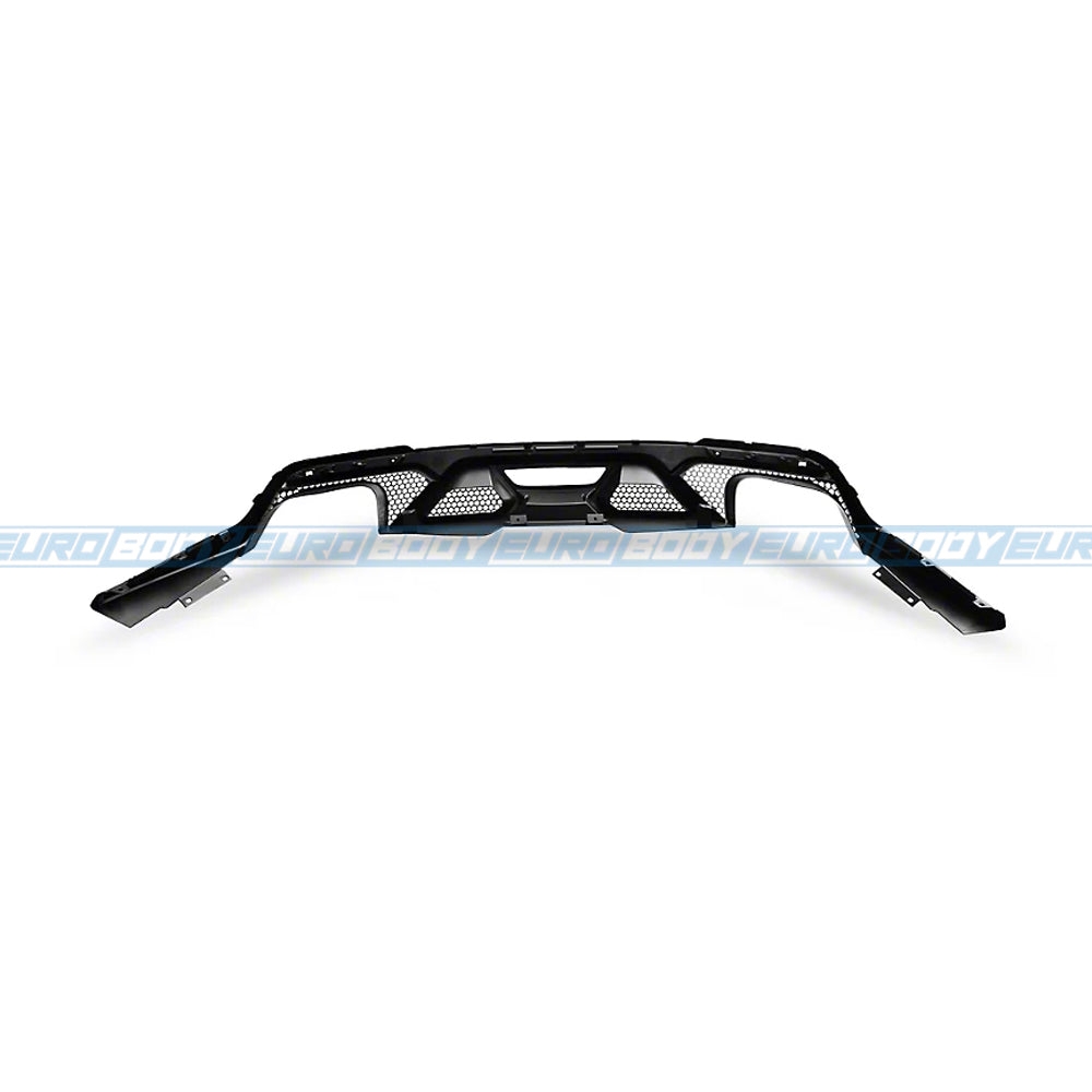 GT500 Style Rear Diffuser (Gloss Black) for 18-23 Ford Mustang FN