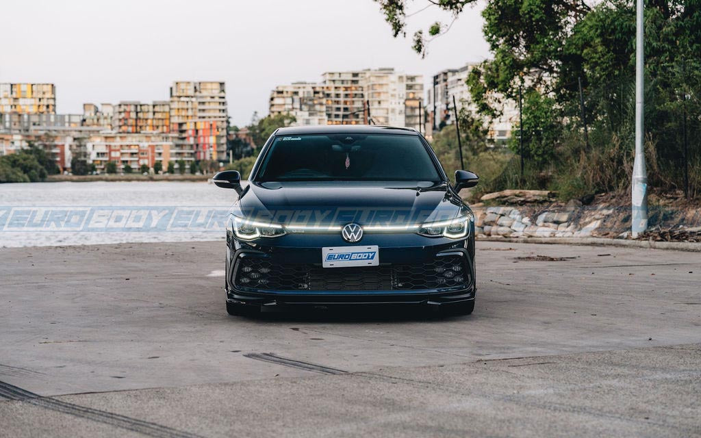 Euro Design Front Lip (Gloss Black) for 21+ Volkswagen Golf TSI/GTI MK8