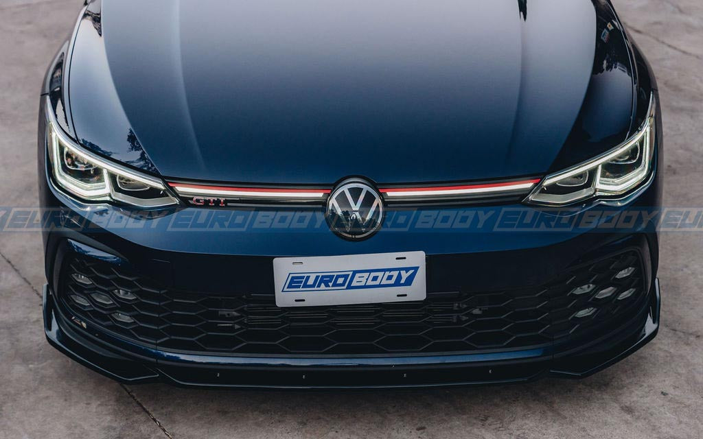 Euro Design Front Lip (Gloss Black) for 21+ Volkswagen Golf TSI/GTI MK8