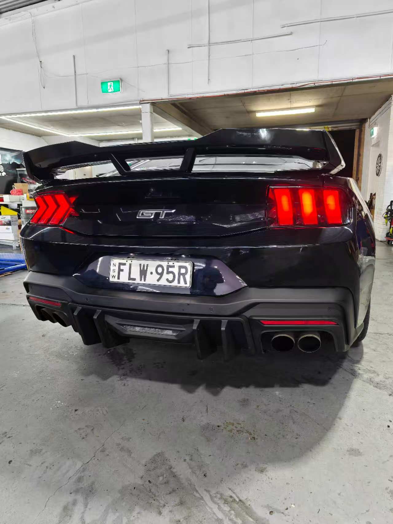 AMPP Style Rear Diffuser for 24+ Ford Mustang FO S650