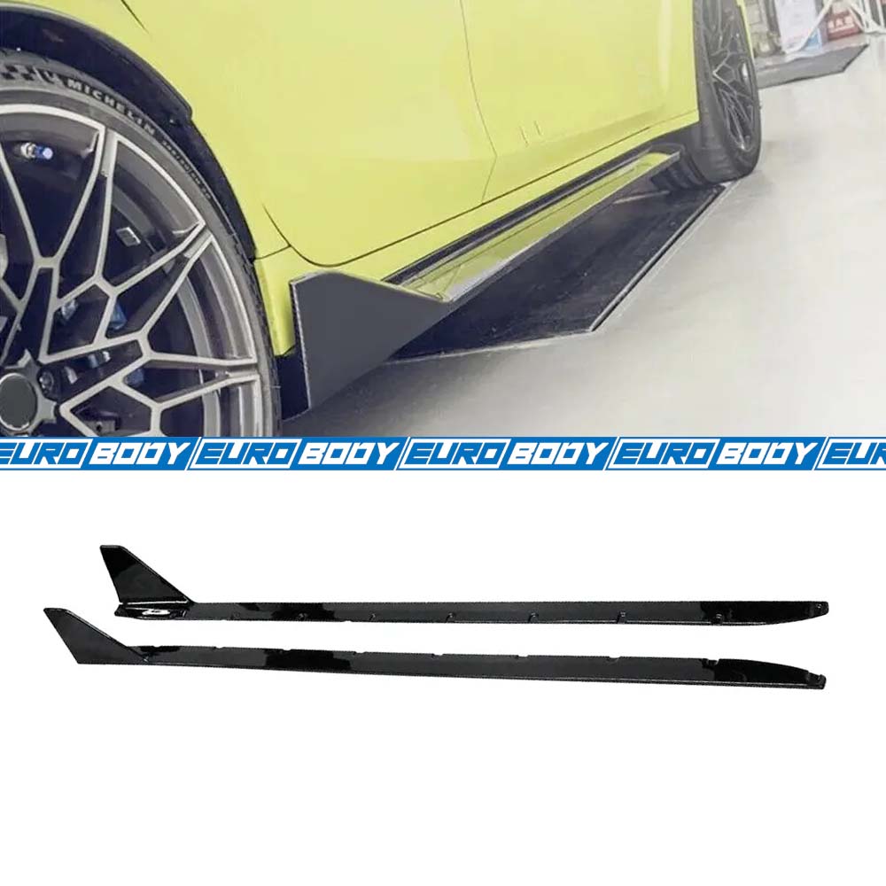 M-Performance Style Side Skirts (Gloss Black) for 20+ BMW M3/M4 G80/G82