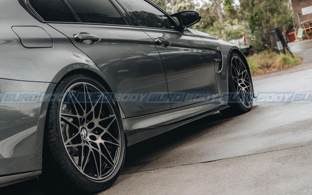 3D Style Side Skirts (Carbon Fibre) for 14-19 BMW M3/M4 F80/F82