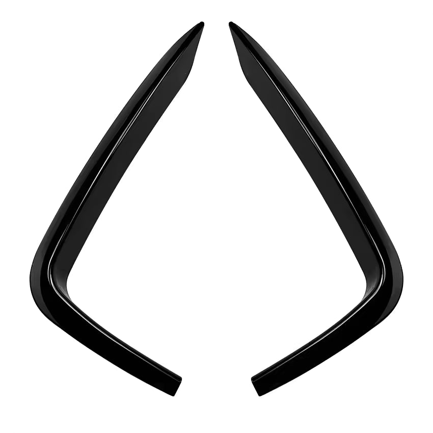 Euro Design Front Canards (Gloss Black) for 14-19 BMW 2 Series F22/F23 (M-Sport)