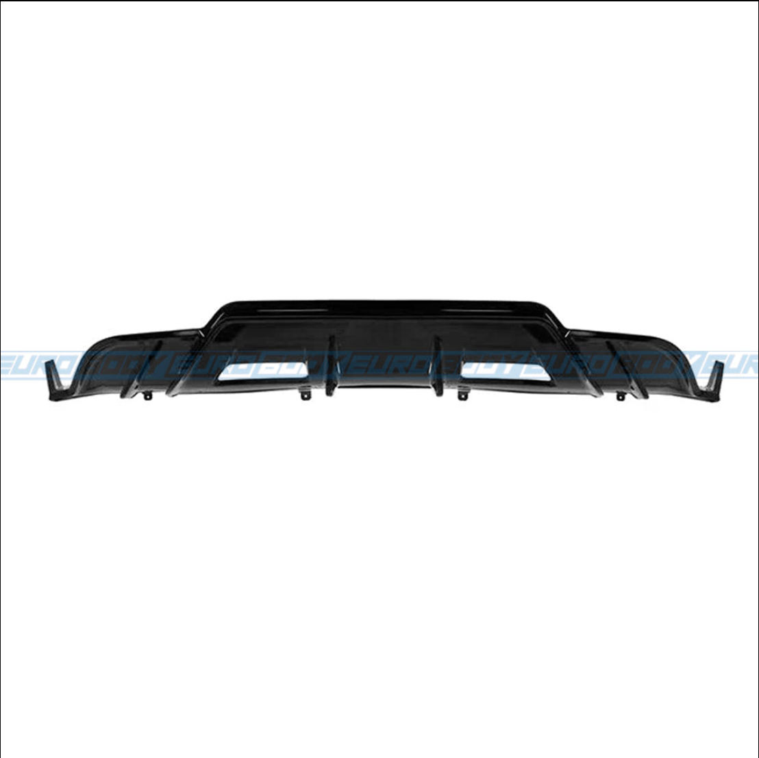 Euro Design V2 Rear Diffuser (Gloss Black) for 19-23 Tesla Model 3