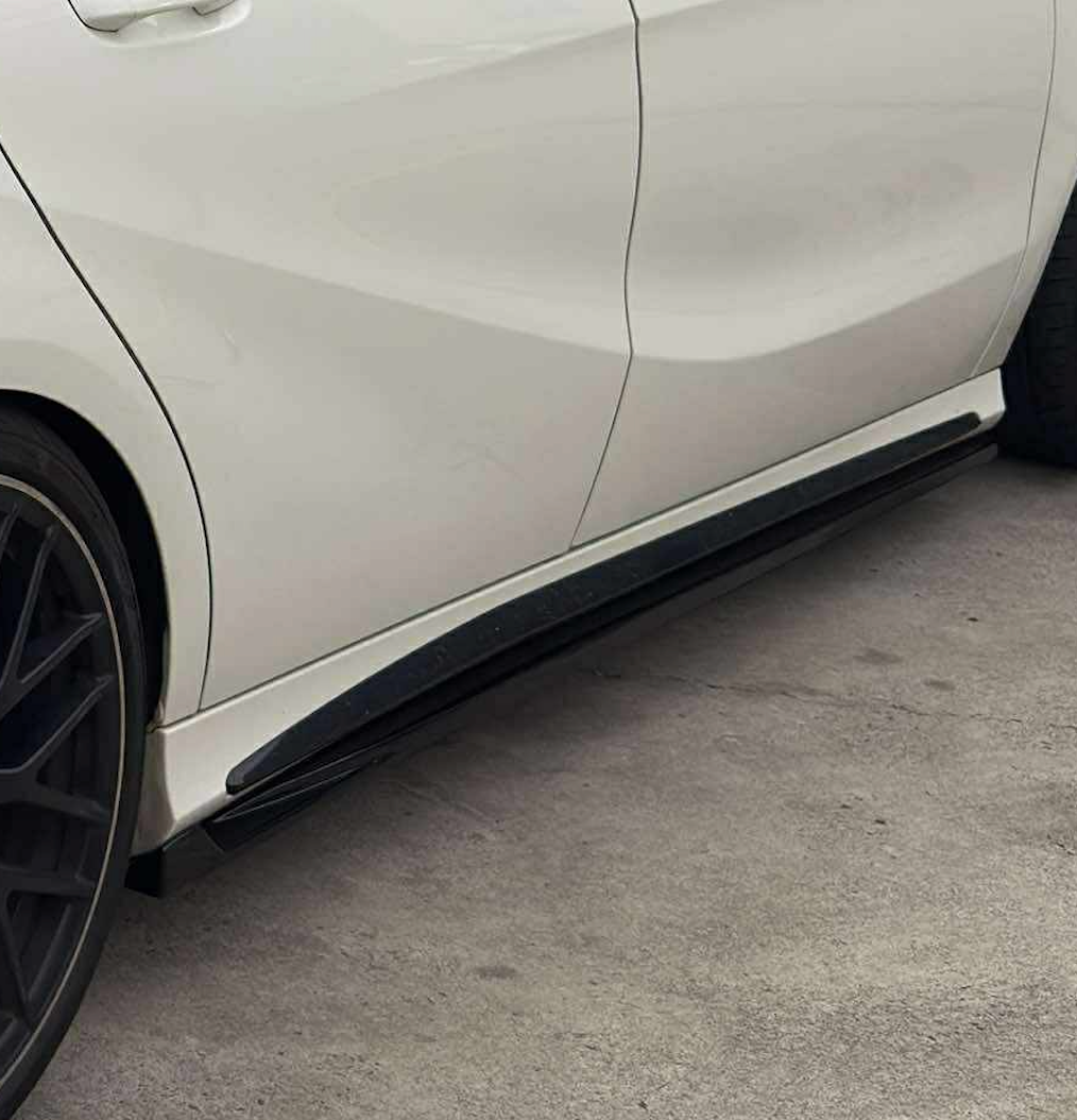 Euro Design Side Skirts (Gloss Black) for 13-18 Mercedes-Benz A-Class (AMG/AMG-Line) W176