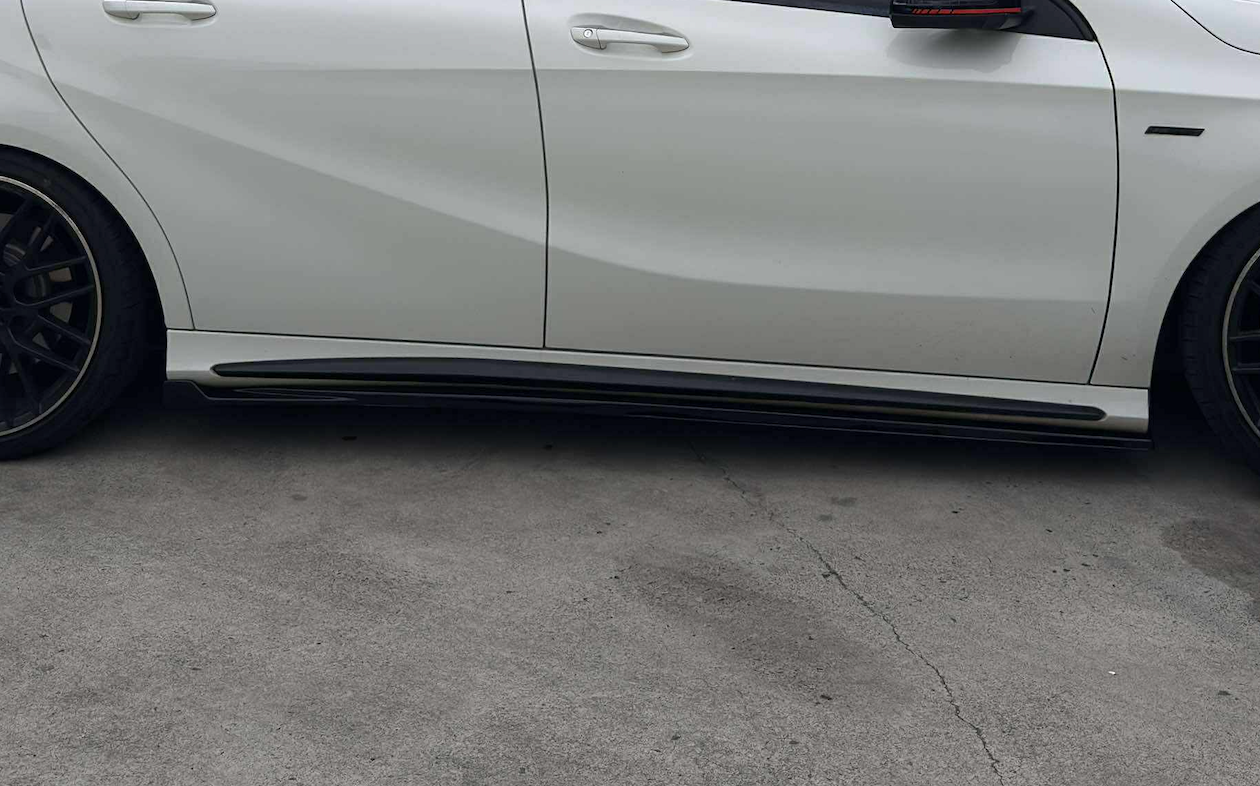 Euro Design Side Skirts (Gloss Black) for 13-18 Mercedes-Benz A-Class (AMG/AMG-Line) W176