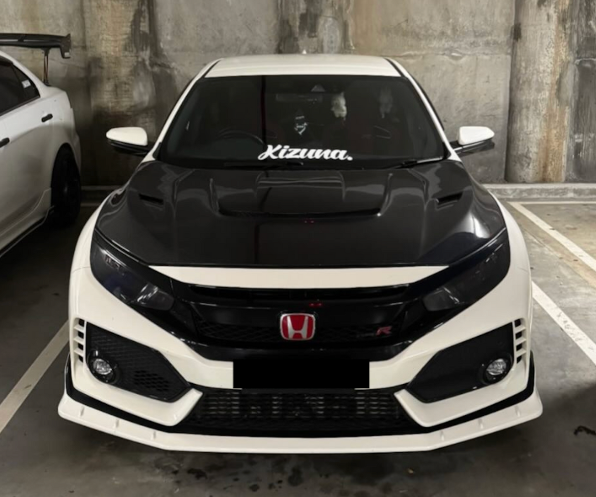 VRS-II Style Vented Bonnet for 17-22 Honda Civic Type R FK8 & FK7/FK4 FK/FC 10th Generation