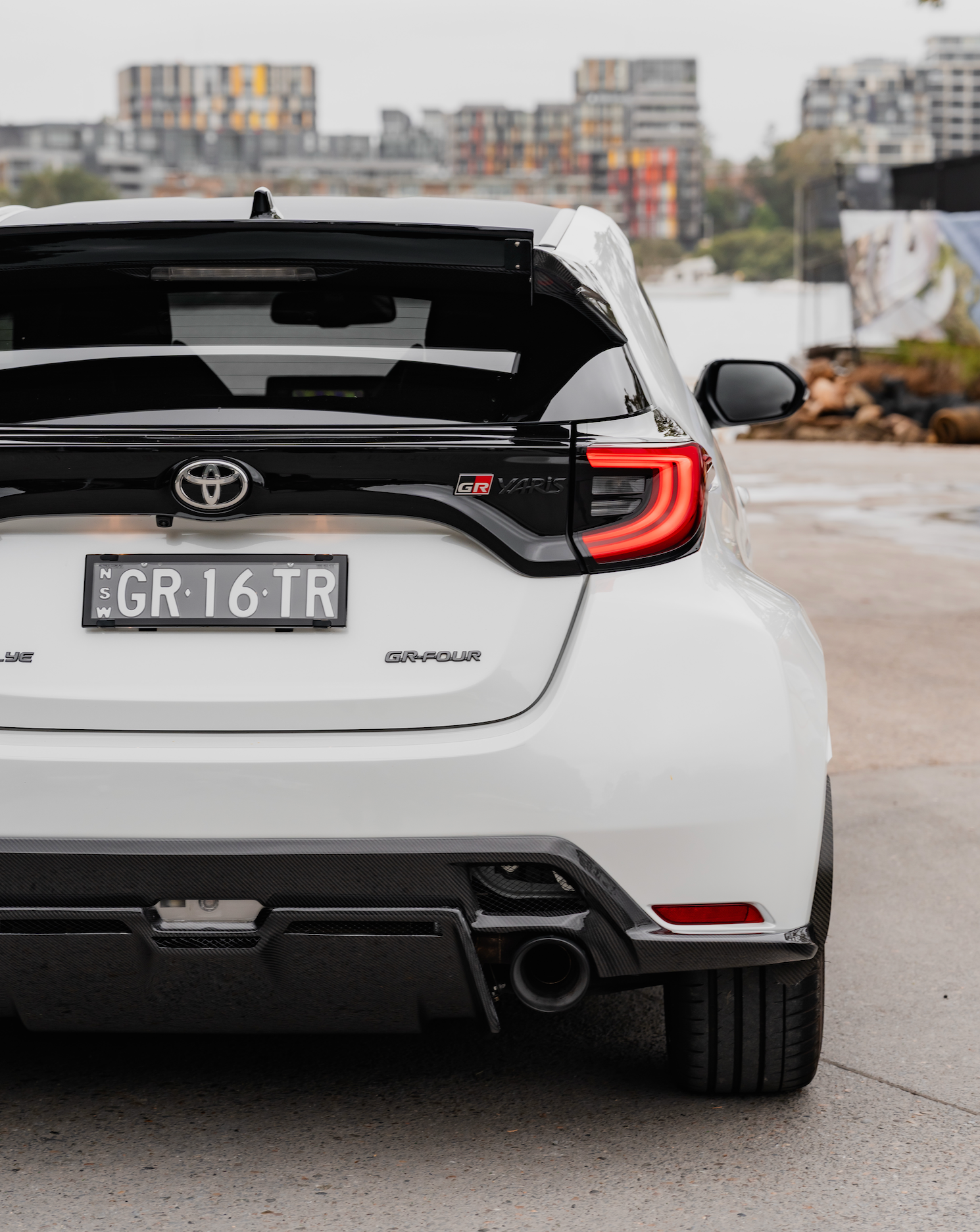 Garage Vary Rear Diffuser and Centre Diffuser (Carbon Fibre) for 20+ Toyota GR Yaris MXPA12