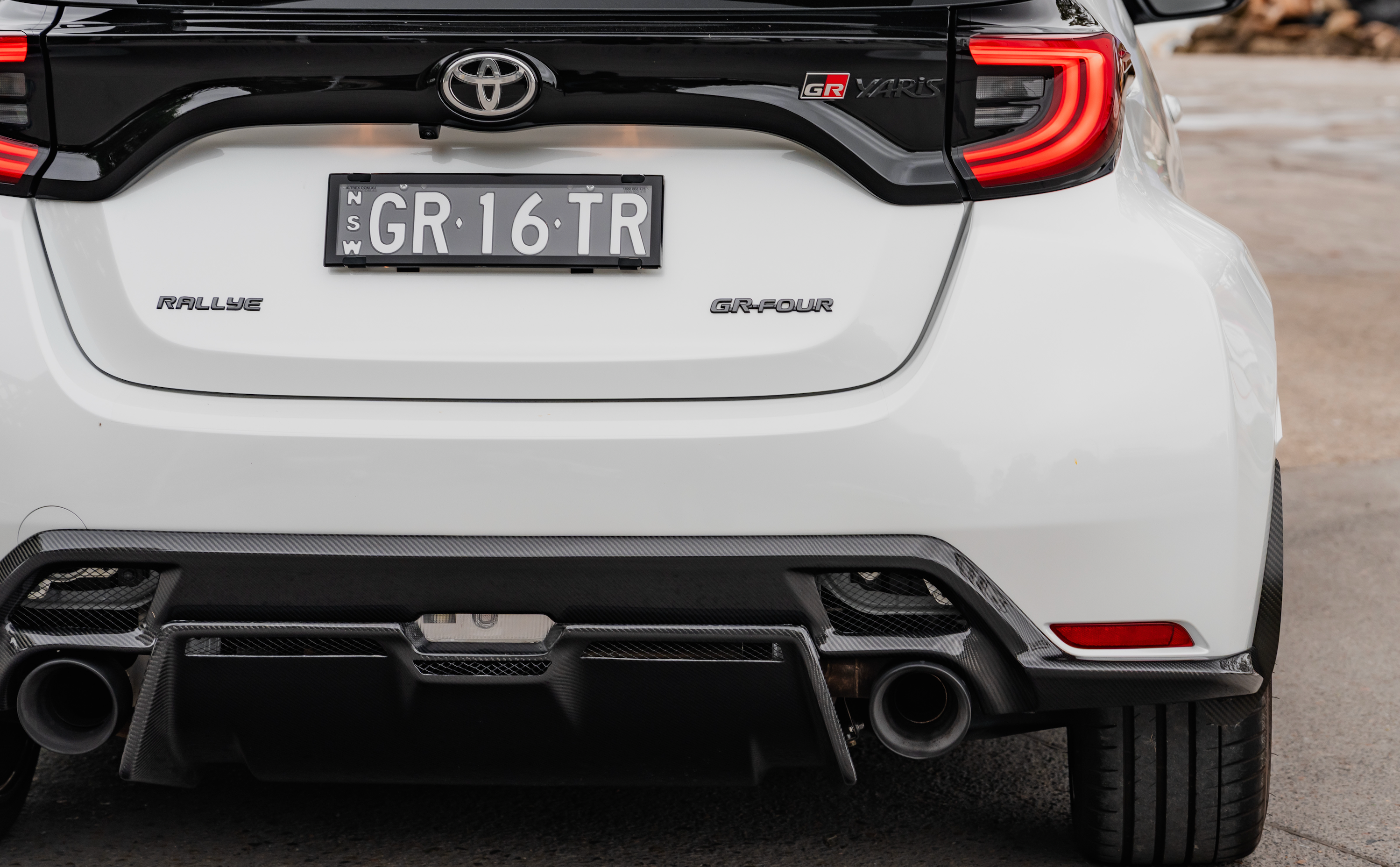 Garage Vary Rear Diffuser and Centre Diffuser (Carbon Fibre) for 20+ Toyota GR Yaris MXPA12