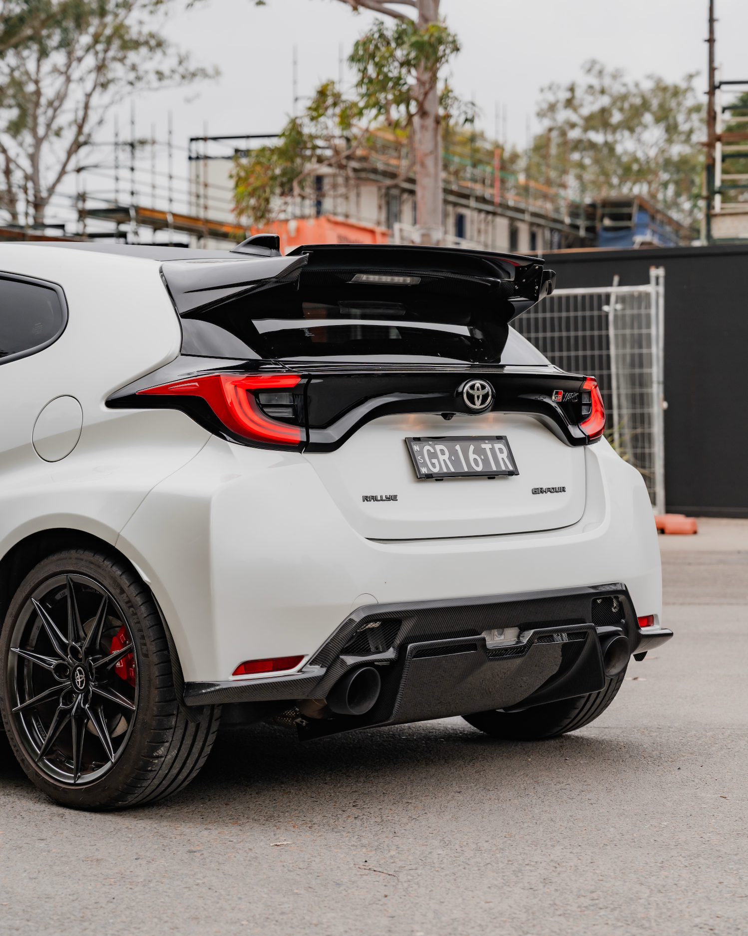 Garage Vary Rear Diffuser and Centre Diffuser (Carbon Fibre) for 20+ Toyota GR Yaris MXPA12