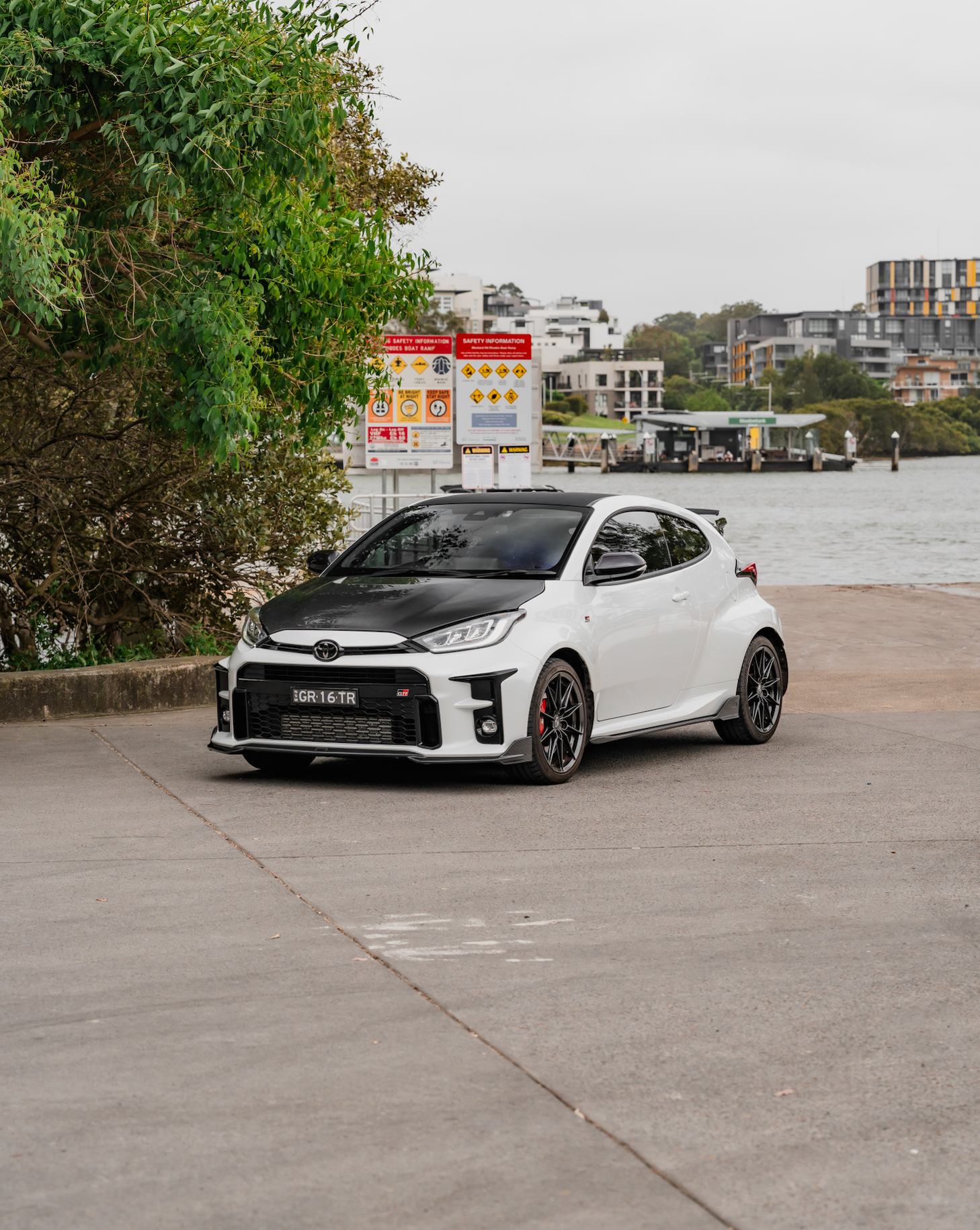 Euro Design Front Diffuser for 20+ Toyota GR Yaris MXPA12