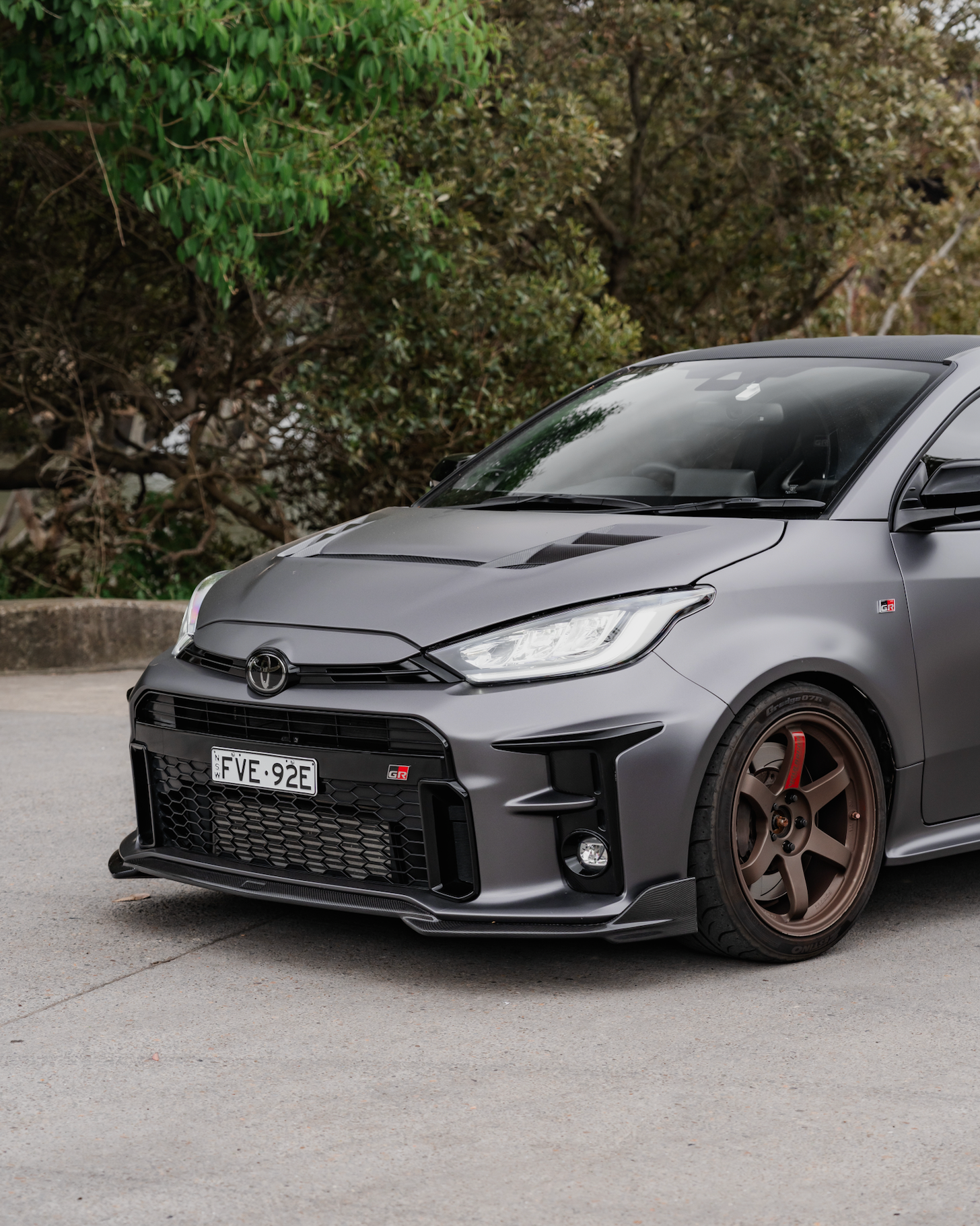 Euro Design Front Diffuser for 20+ Toyota GR Yaris MXPA12