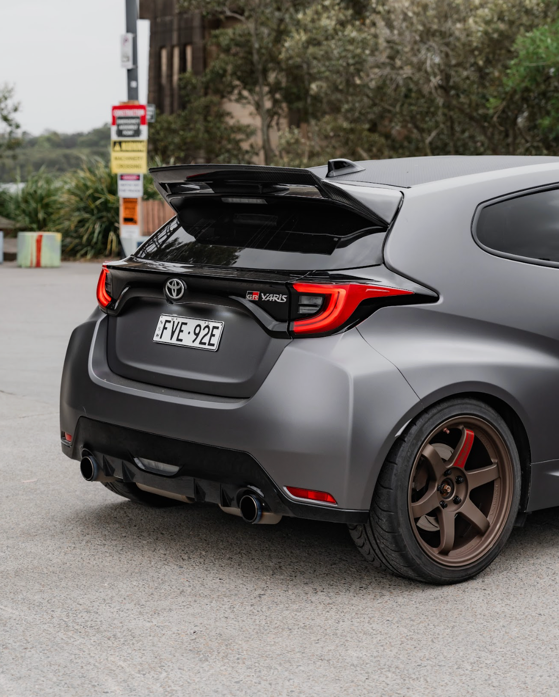 KUHL Style Wing Spoiler for 20+ Toyota GR Yaris MXPA12