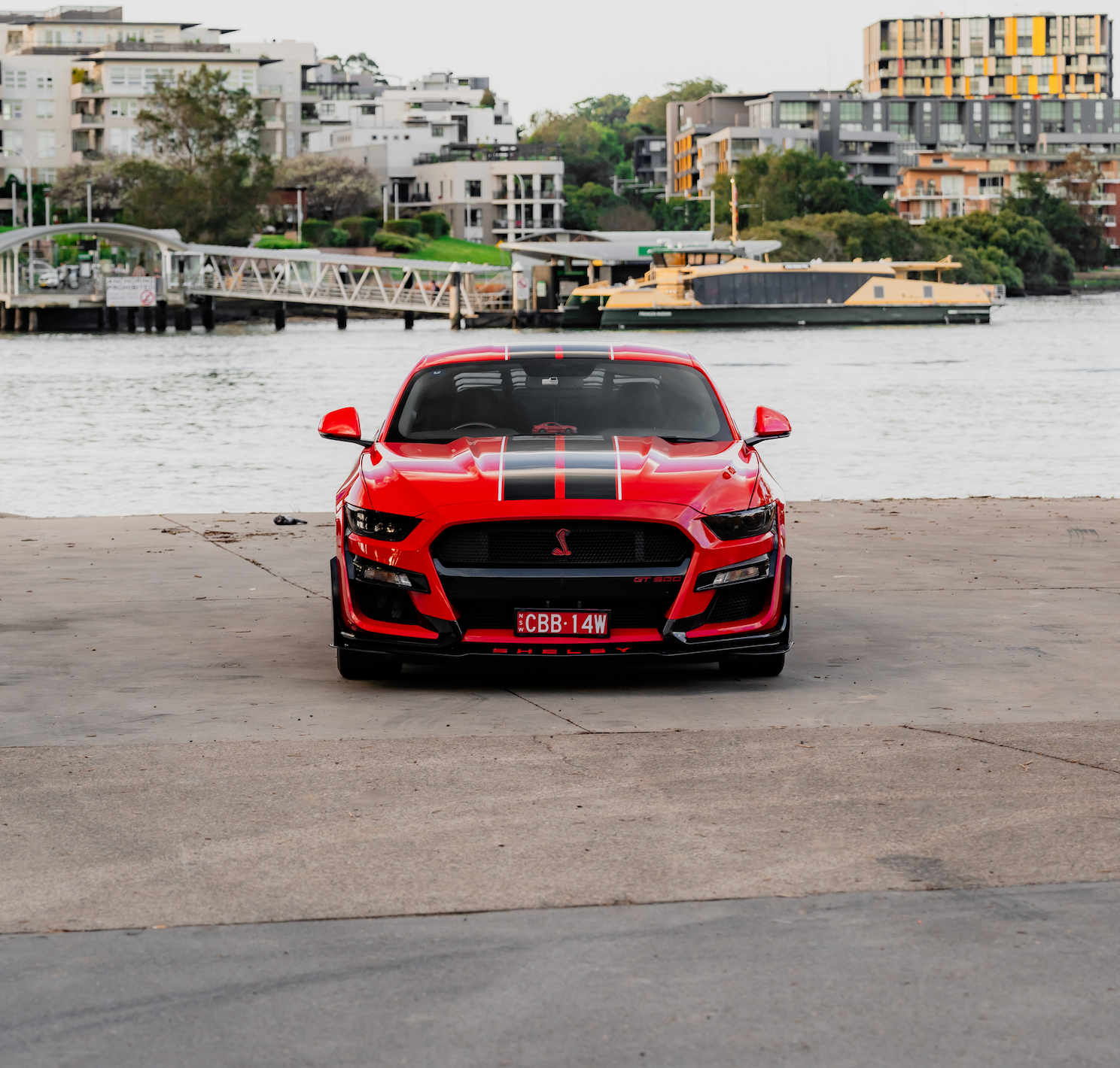 GT500 Style Front Bumper for 15-17 Ford Mustang FM