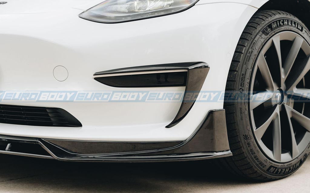 Fog Light Frame (Gloss Black) for 19-23 Tesla Model 3