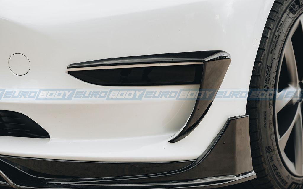 Fog Light Frame (Gloss Black) for 19-23 Tesla Model 3