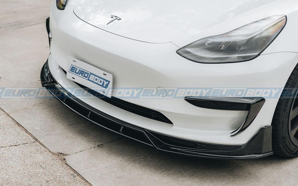 Fog Light Frame (Gloss Black) for 19-23 Tesla Model 3